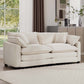 Modern 2 Seater With 4 Pillows, Upholstered Deep Seating Loveseat - view 5