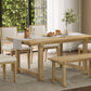 Trexm 6-Piece Farmhouse Dining Set for 6