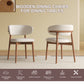 Mid-Century Modern Wood Feet Dining Chair Set of 2