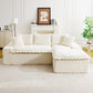 White Turtle Velvet Versatile Sofa