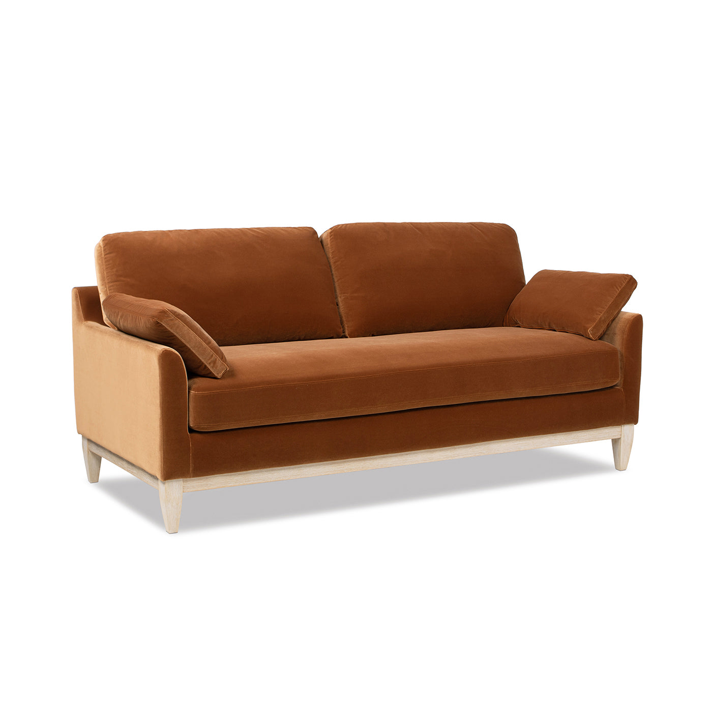 Pasadena 75.5" Modern Farmhouse Sofa in Burnt
