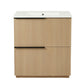 30" Bathroom Vanity with Ceramic Sink and Full-Extension Drawers