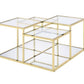 Uchenna - Coffee Table - Clear Glass & Gold