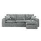 107'' Modern Boucle Sectional Sofa with Reversible Chaise