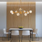 Modern Crystal Golden Chandelier 9 Lights Fixture