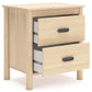 Cabinella - Two Drawer Night Stand - Tan