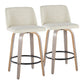 26" Contemporary Fixed-Height Counter Stool with Swivel