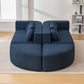 Boneless - Couch Modular Sectional Sofa With Deep Seating And Curved Design - view 5
