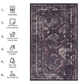 Maval Burgundy Washable Rug 8x10 Area Rug