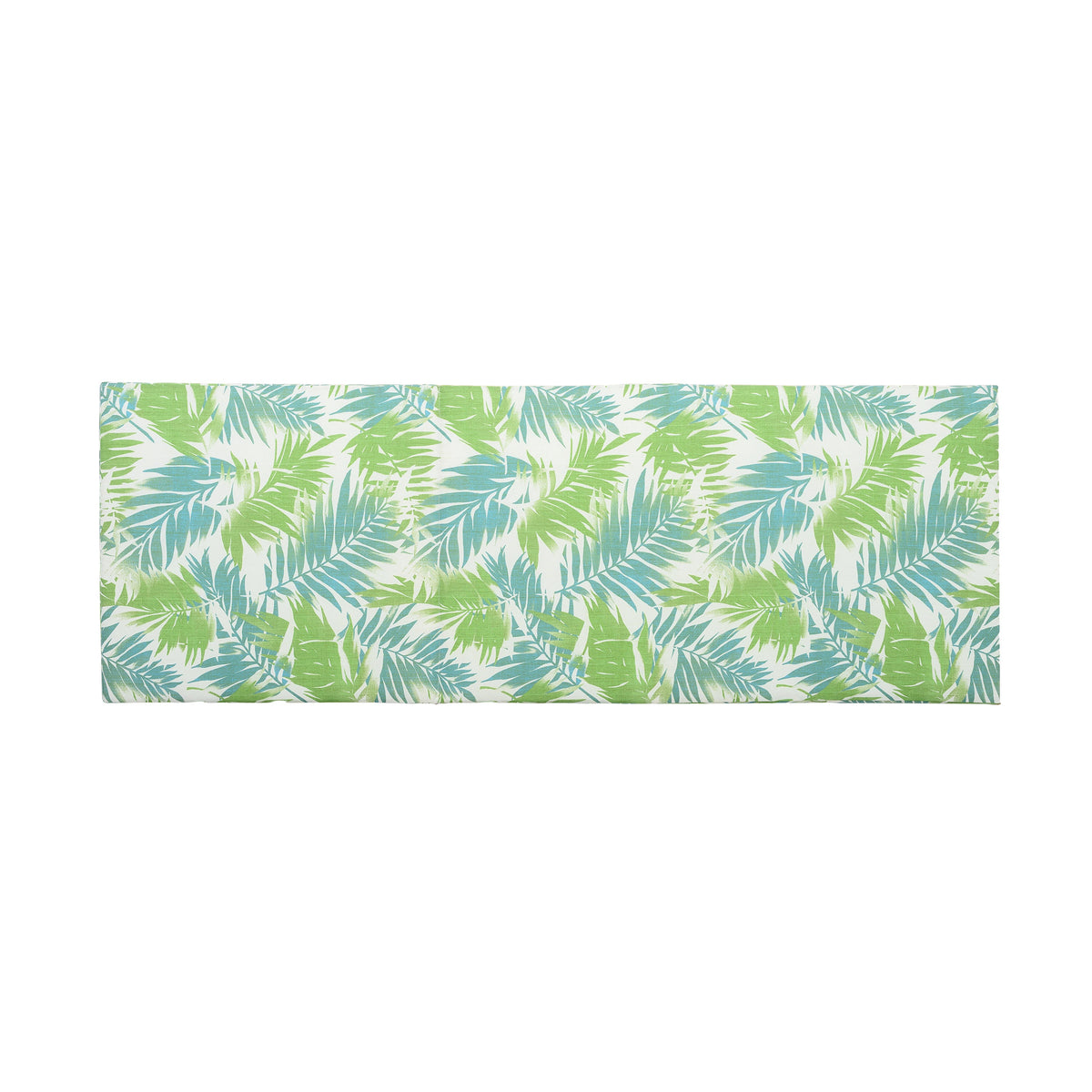 2" Thick Floral Chaise Lounge Cushion in Leaf Coconut