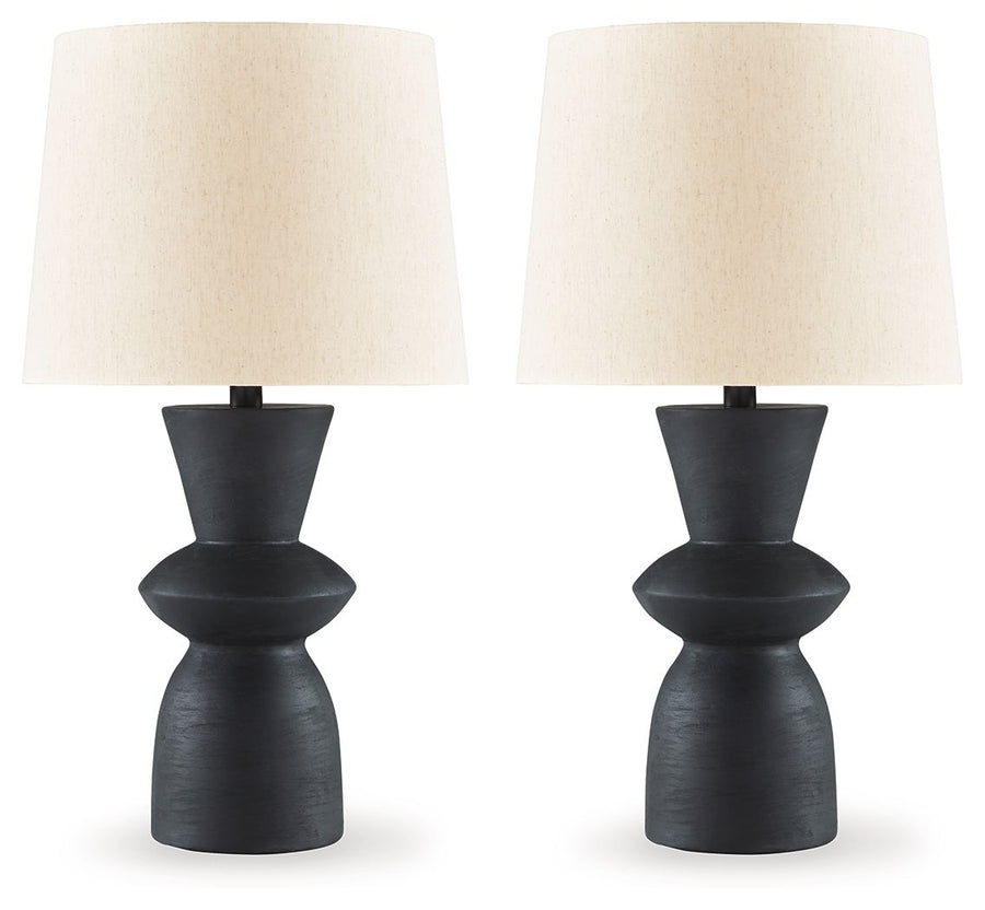 Scarbot - Paper Table Lamp (Set of 2) - Distressed Black