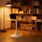 31.5" Oak Color Top Tulip Table