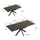 Modern Mid-Century Dining Table Set With Extendable Design - view 3