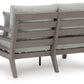 Hillside Barn - Loveseat W/Cushion - Gray / Brown