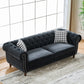 3+3 Seater Chesterfield Velvet Upholstered Sofa