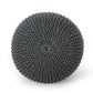 Bordeaux Knitted Cotton Round Pouf - Versatile Ottoman and Floor Cushion