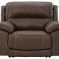 Dunleith - Zero Wall Recliner w/PWR HDRST - Chocolate