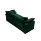 Modern 2 Seater With 4 Pillows, Upholstered Deep Seating Loveseat - view 6