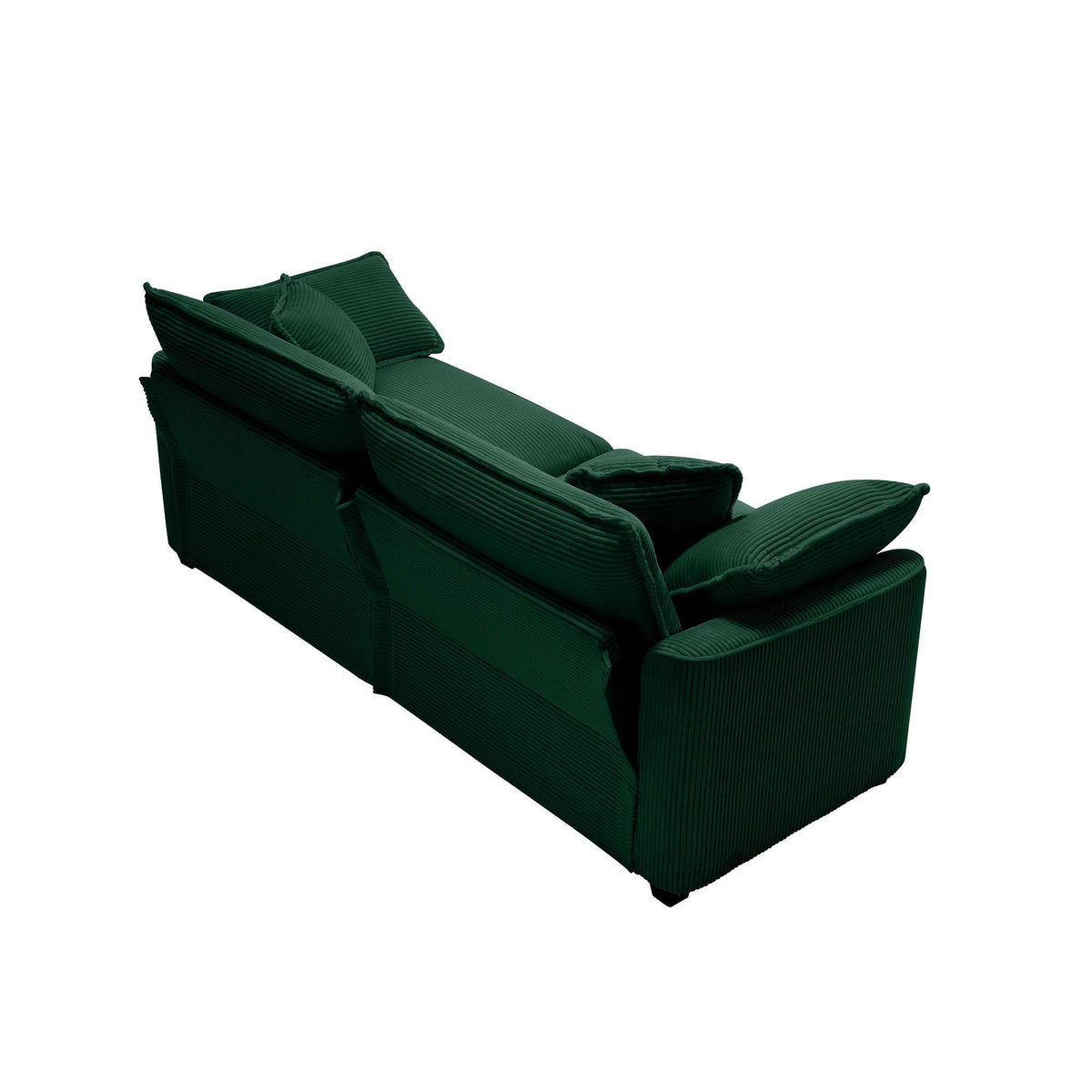 Modern 2 Seater With 4 Pillows, Upholstered Deep Seating Loveseat - view 6