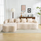Full Compression L-Shape Sectional Sofa with Curved Chaise