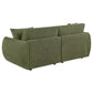 Elysia Chenille Upholstered Modular Lounge Loveseat Green - view 2