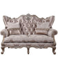 Jayceon - Loveseat With 2 Pillows - Fabric & Champagne