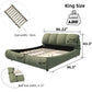 King Size Luxury Upholstered Platform Bed