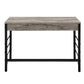 Disho - Writing Desk With USB - Light Weathered Oak & Black