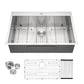 33" Drop In Kitchen Sink - 16 Gauge Stainless Steel