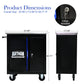 Movable Lockable Double Door Partition with Lock
