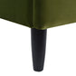Aspen Vertical Tufted Headboard Platform Bed Set, King, Olive