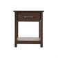 Sleek Contemporary Nightstand in Wenge