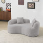 Modern Curved Loveseat - view 2