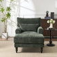Modern Chaise Lounge Upholstered Sofa Recliner Chair in Green