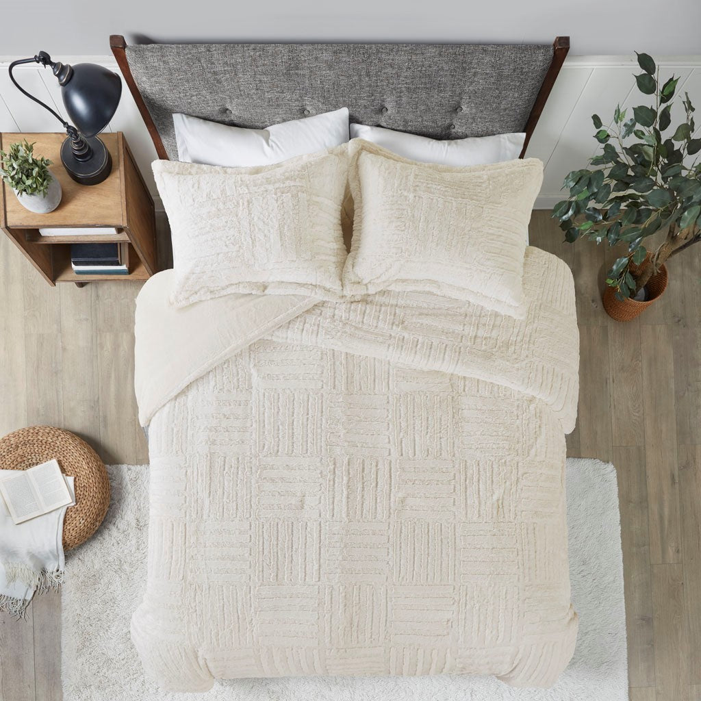 King/Cal King Fur Down Alternative Comforter Mini Set