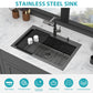 33" Drop-In Gunmetal Kitchen Sink