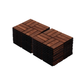 Acacia Wood Interlocking Deck Tiles Checker Pattern