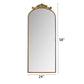58"x24" Arched Full Body Mirror with Vintage Ornate Carving