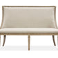 Lancaster - Bench With Upholstered Seat & Back - Dovetail Gray