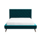 Dillon Velvet Platform Bed Queen