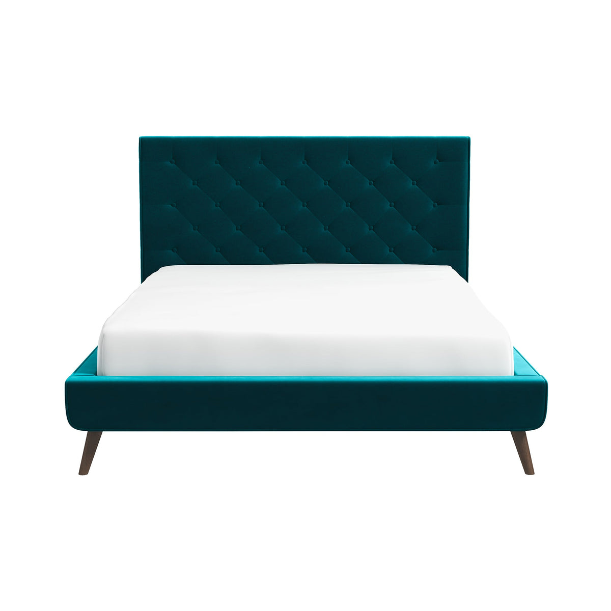 Dillon Velvet Platform Bed Queen
