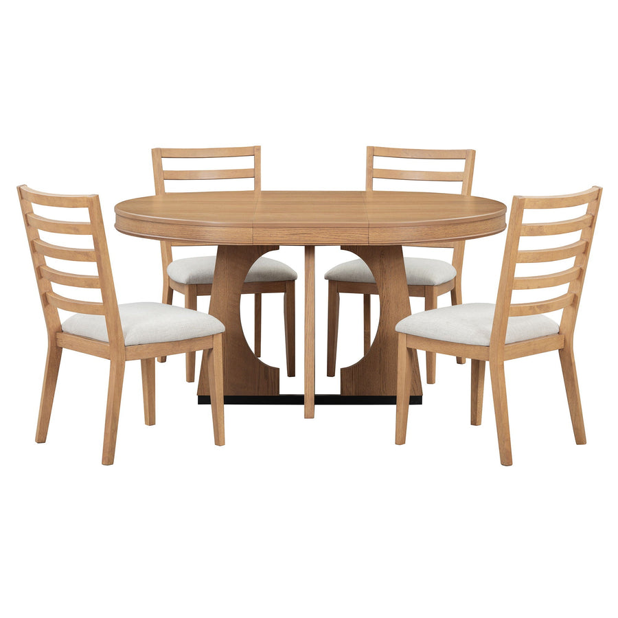 Round Dining Table Set For 4 With Chairs
