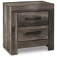 Wynnlow - Two Drawer Night Stand - Gray