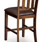 Ralene - Upholstered Barstool (Set of 2) - Medium Brown