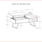 Lowry - Lift Top Coffee Table - Distressed Charcoal Brown