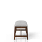 Backless Upholstered Dining Bench Mid-Century Seating