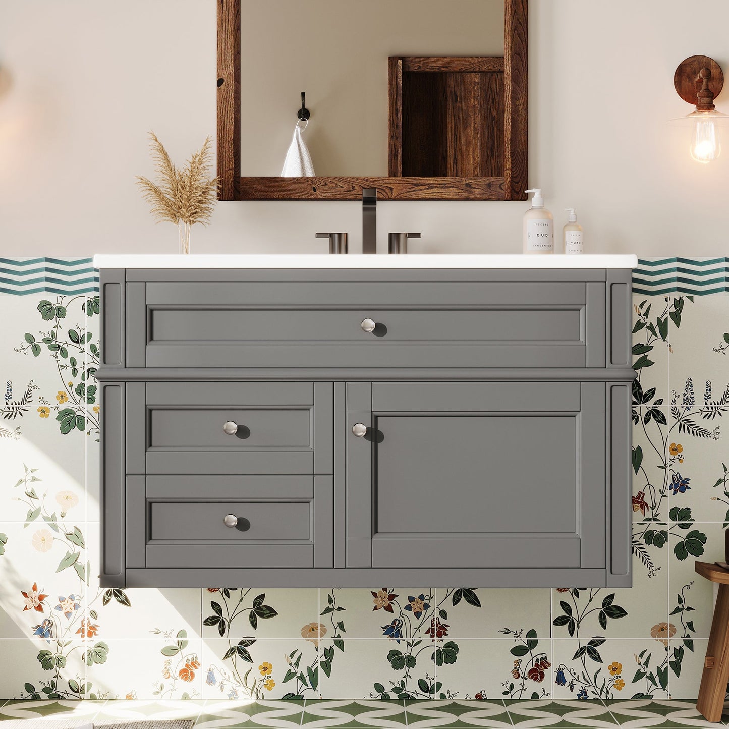 36'' Wall Mounted Bathroom Vanity