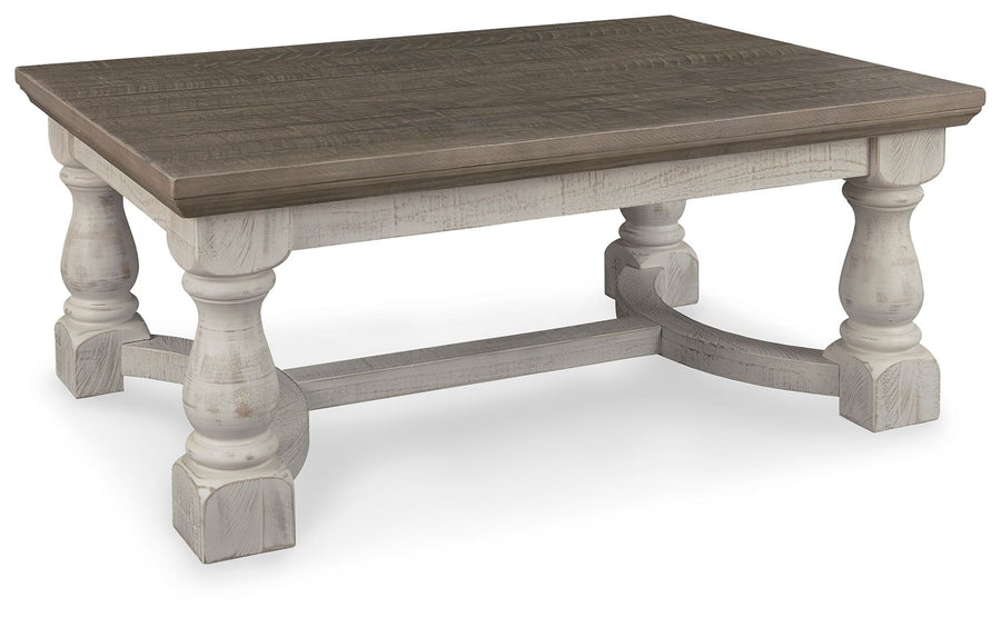 Havalance - Rectangular Cocktail Table - Gray / White