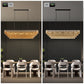 54" Black Rectangular Chandelier
