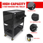 3-Tier DIY Detachable Utility Cart Storage Tool Cart